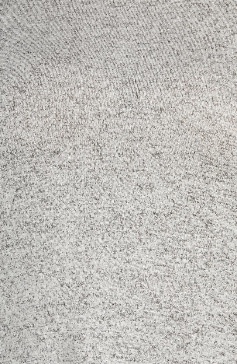 Bobeau Marled Front Patterned Back Top, Alternate, color, 