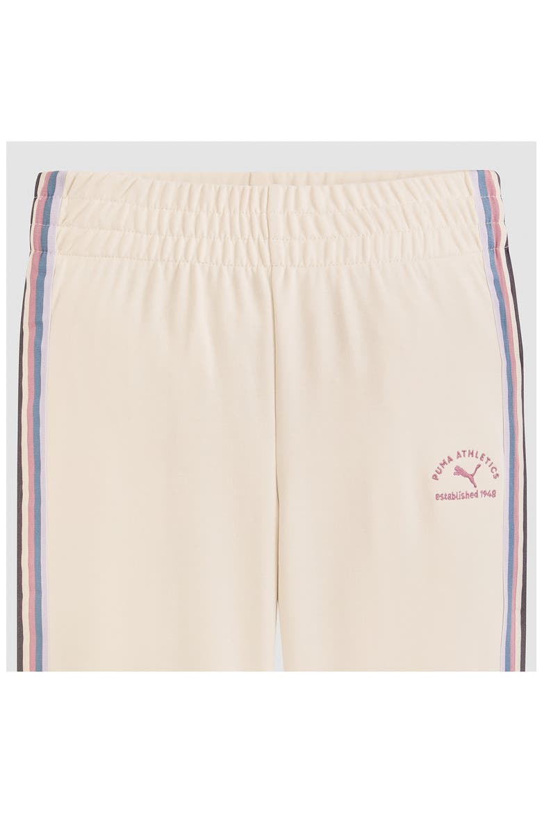 Kids' Stripe Wide Leg Pull-On Pants, Alternate, color, TAN COMBO