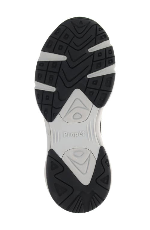 Propét Stability Fly Sneaker In Black/aqua