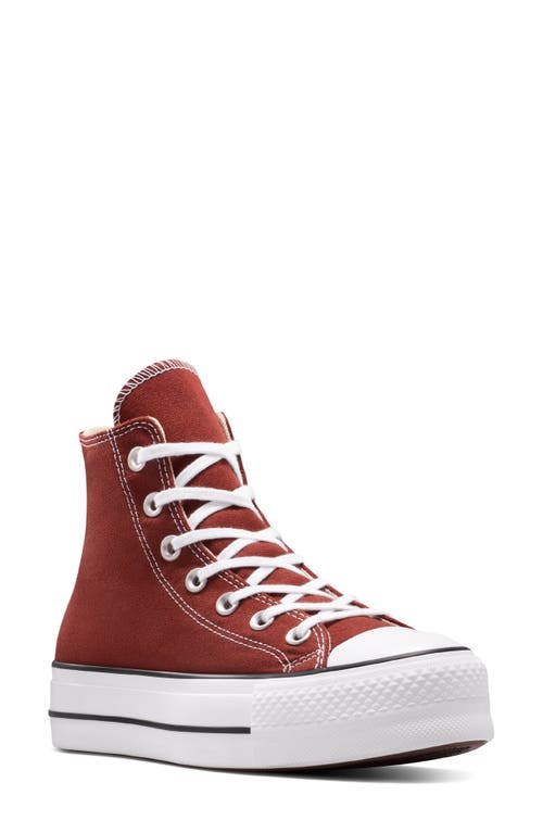 Converse Chuck Taylor All Star Lift High Top Platform Sneaker In Red