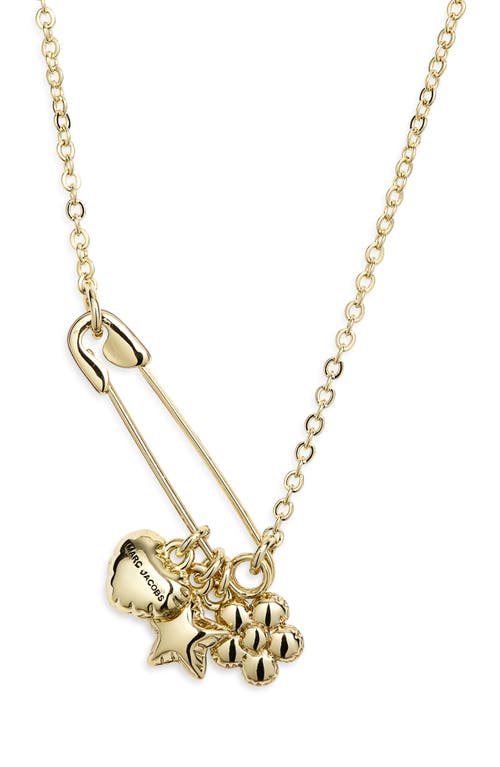 Marc Jacobs Balloon Charm Pendant Necklace In Gold