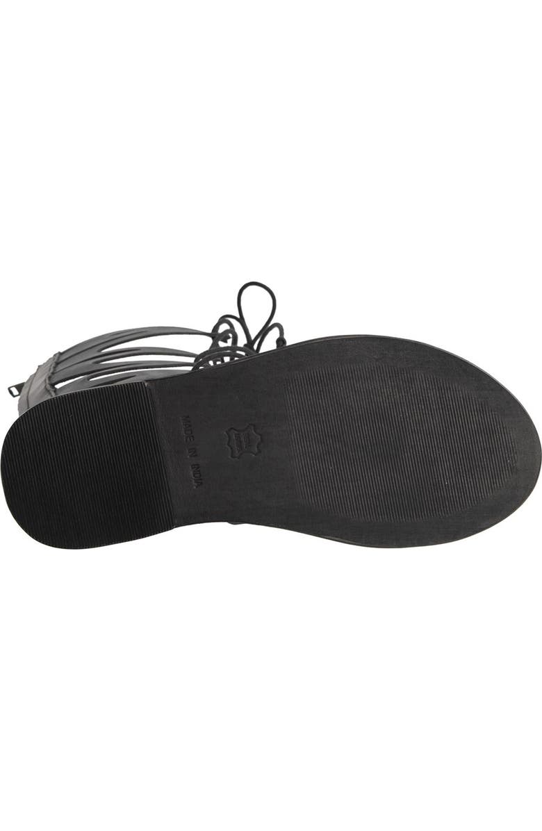 Topshop 'Figtree' Leather Gladiator Sandal, Alternate, color,