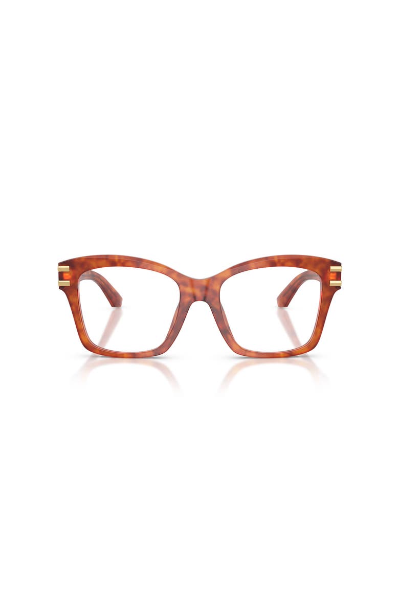 52mm Square optical glasses, Alternate, color, Brown
