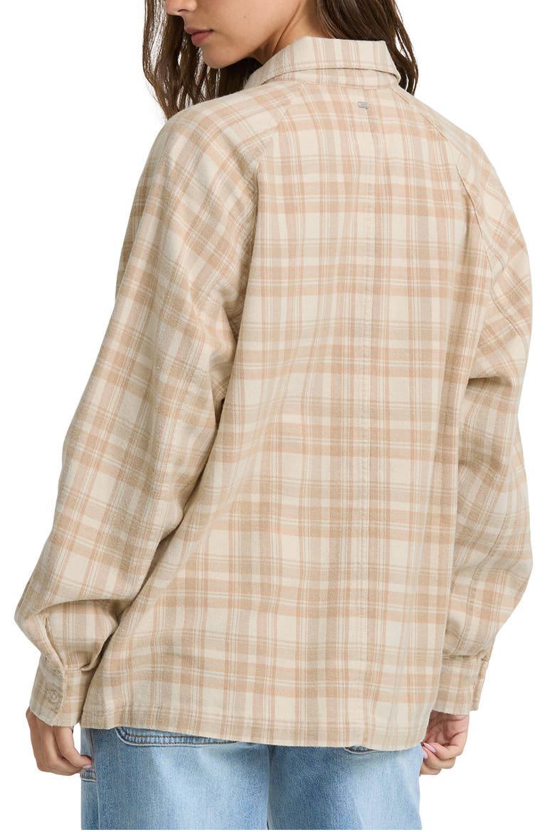 Coastal Breeze Flannel Shirt, Alternate, color, WHITE CAP