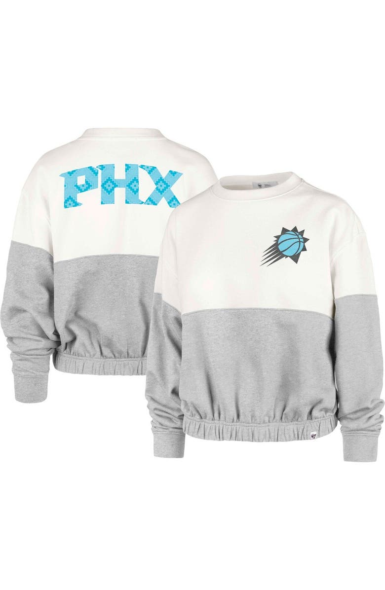 '47 Women's '47 Cream Phoenix Suns 2022/23 City Edition Take Two Bonita Sweatshirt, Main, color, Cream
