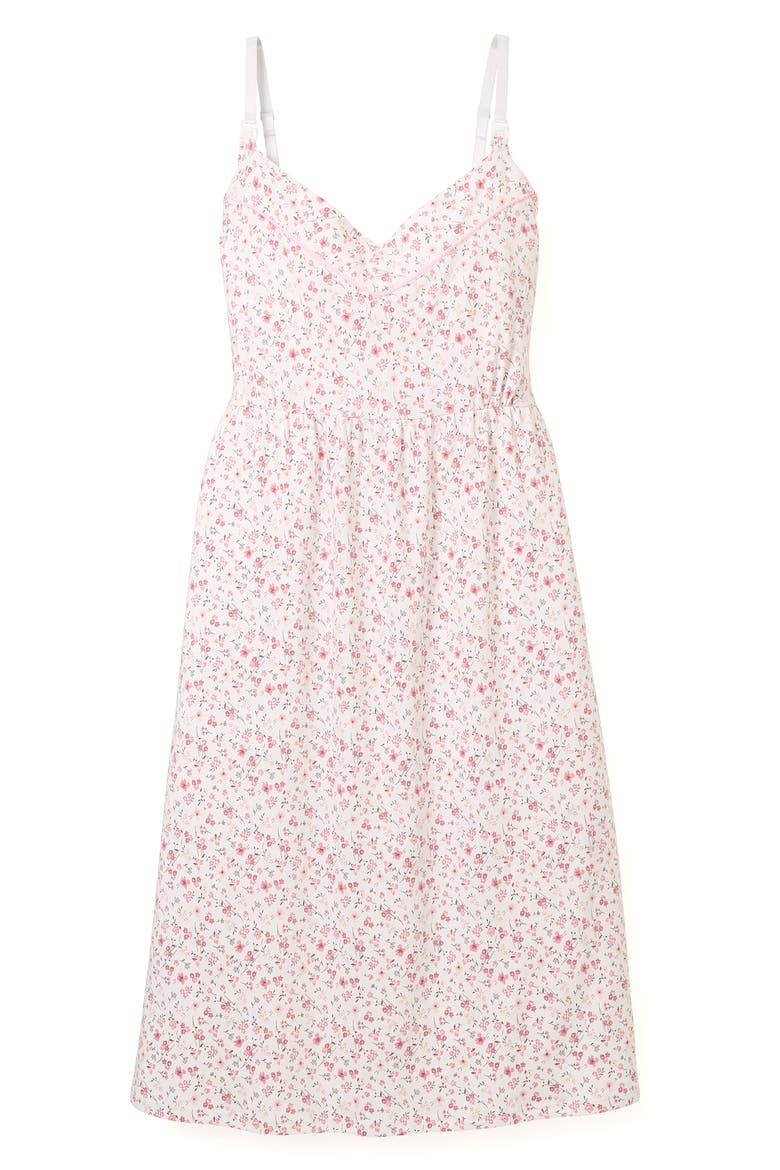 Luxe Floral Pima Cotton Maternity Nightgown, Alternate, color, DORSET FLORAL