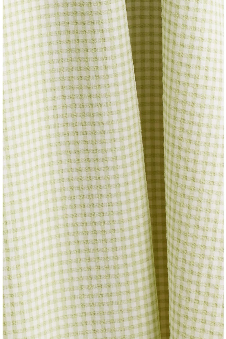 The Lolita Gingham Smocked Cover-Up Halter Dress, Alternate, color, MATCHA