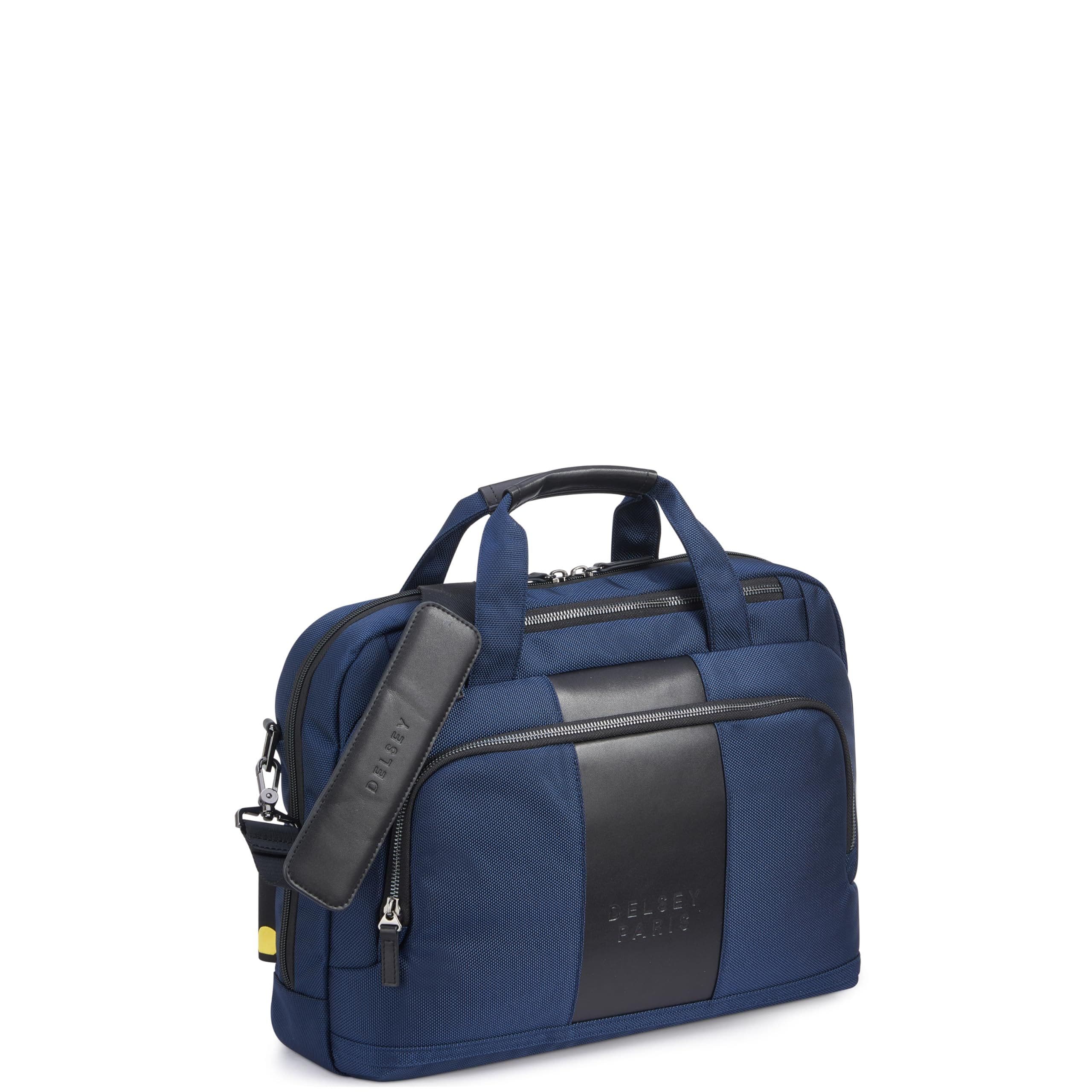 Wagram Briefcase with 15.6" Laptop Sleeve, Alternate, color, Navy