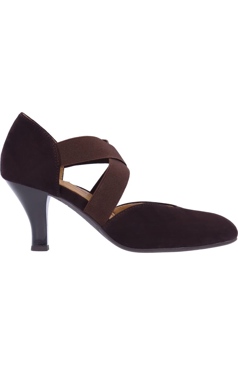 L'Amour des Pieds Bishar Crisscross Pump, Alternate, color, Chocolate