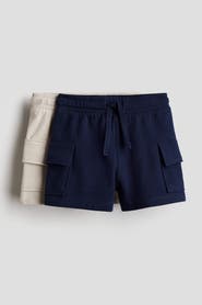 H&M 2-pack Cargo Sweatshirt Shorts