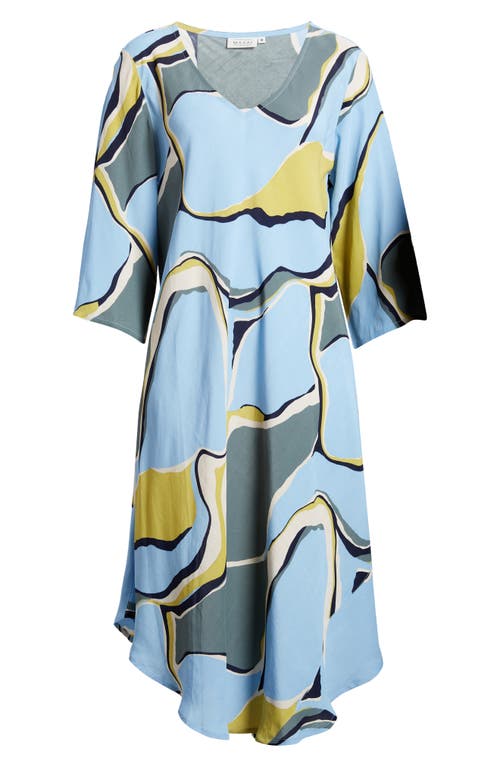 Masai Copenhagen Nora Print Long Sleeve A-line Dress