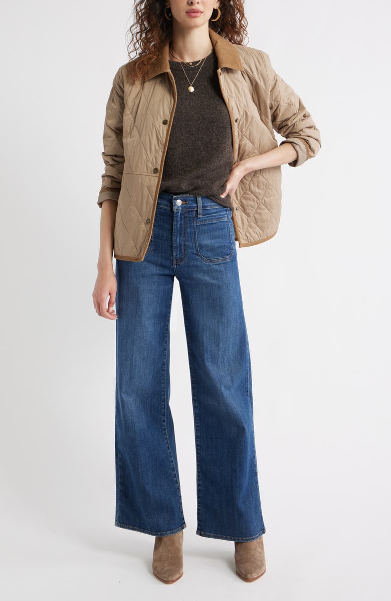 Treasure & Bond Relaxed Short Sleeve Sweater, Alternate, color, 