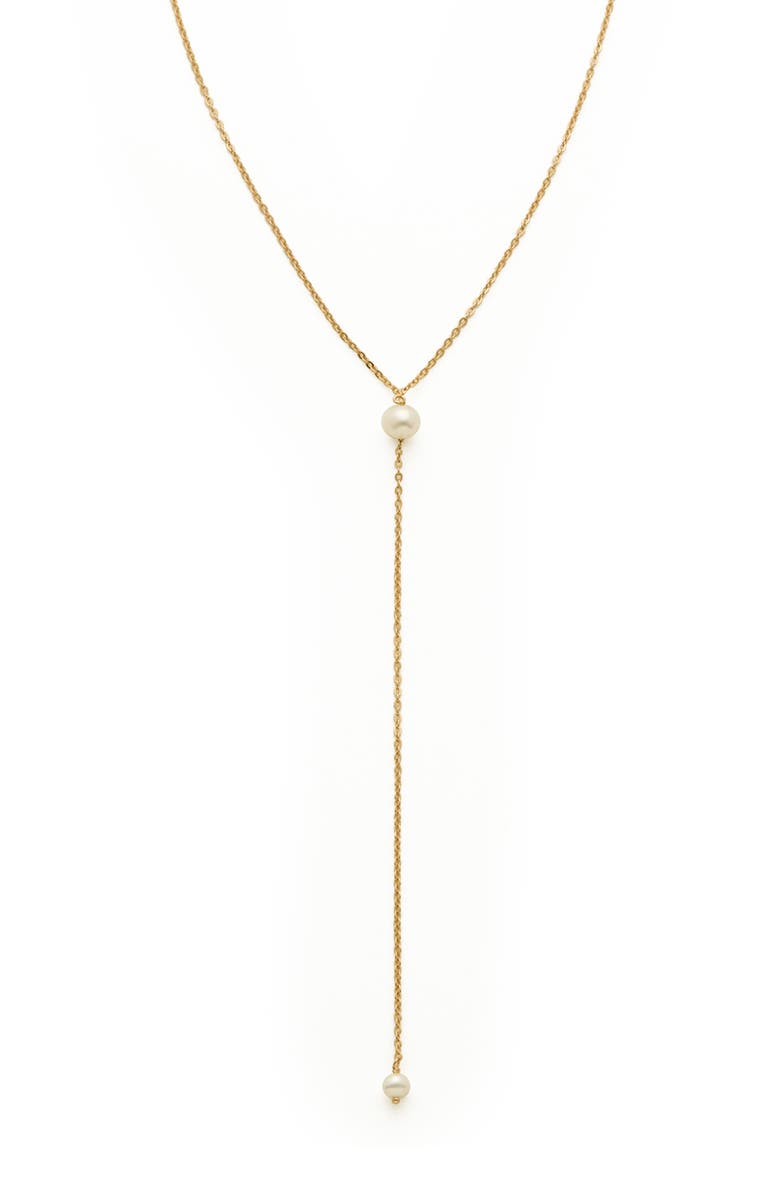 MADE BY MARY Freshwater Pearl Lariat Necklace, Alternate, color, 