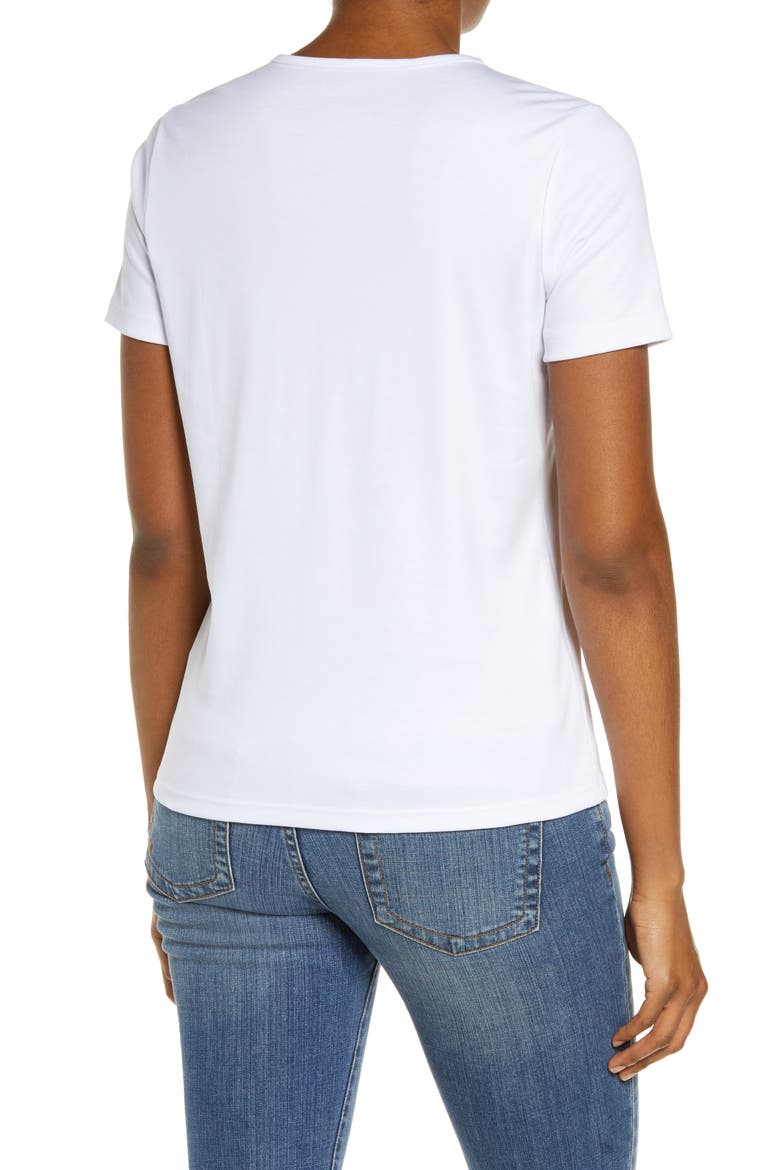 Women's Short Sleeve T-Shirt, Alternate, color, WHITE