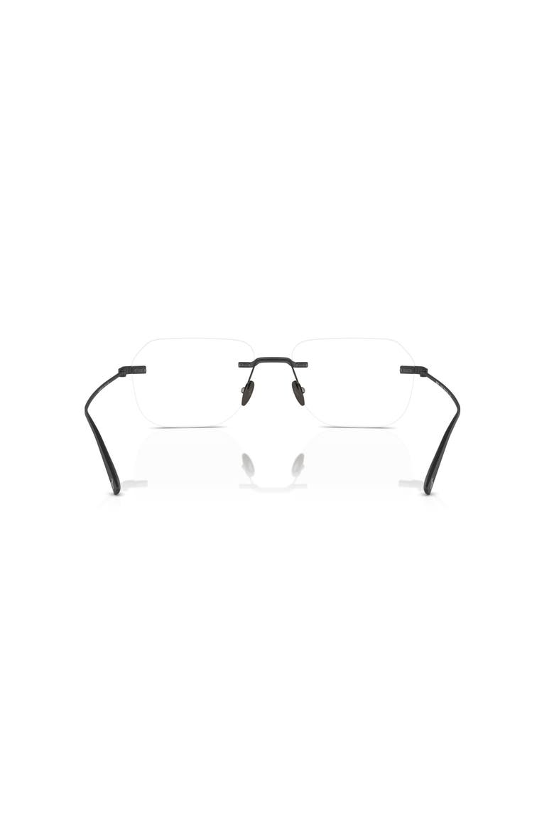 57mm Rectangle optical glasses, Alternate, color, Black