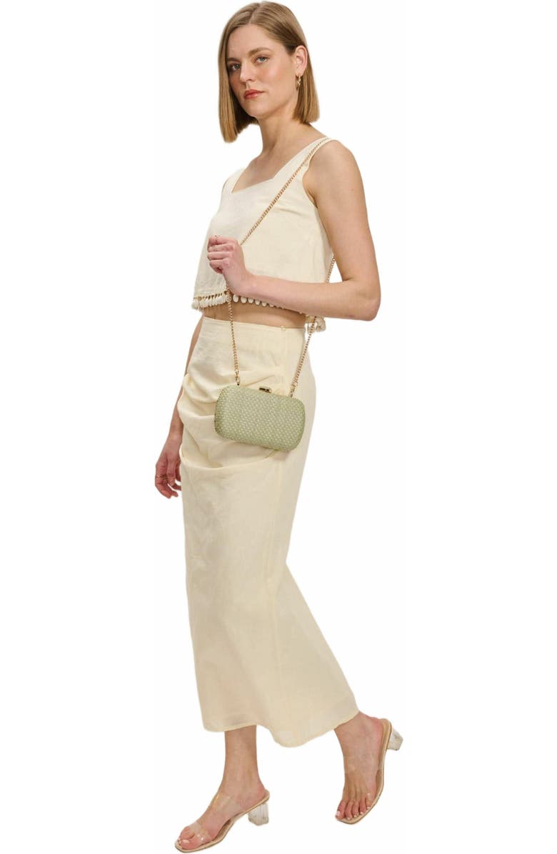 MODA LUXE Roxie Evening Bag, Alternate, color, Sage