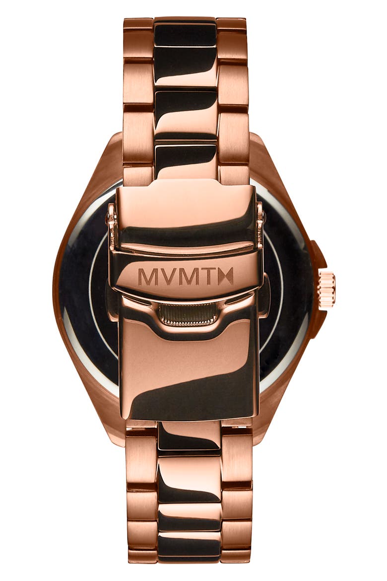 MVMT Coronada Bracelet Watch, 32mm, Alternate, color, ROSE GOLD/ BLACK/ ROSE GOLD