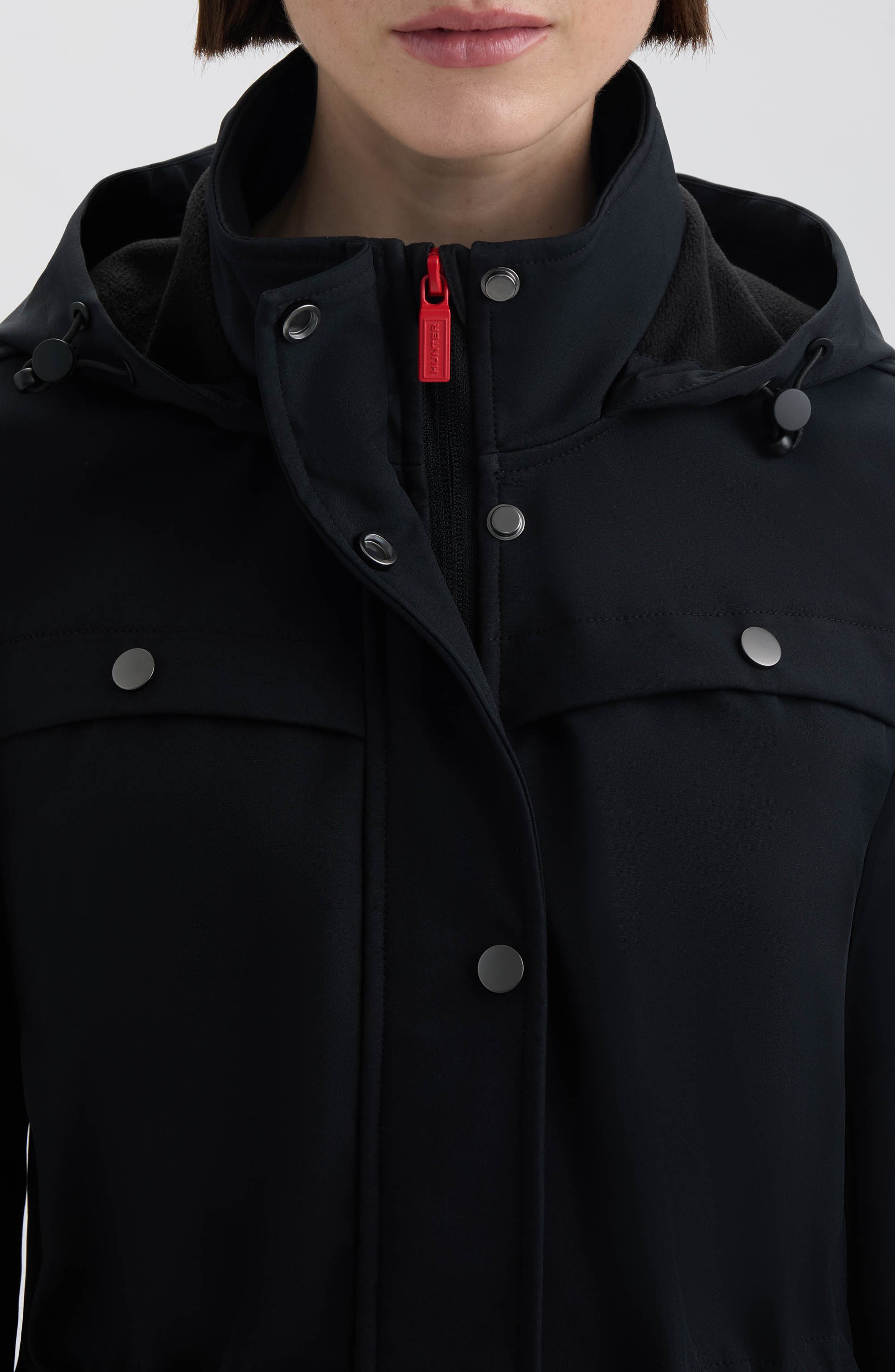 Hunter Kate Water Repellent Hooded Softshell Coat (Women