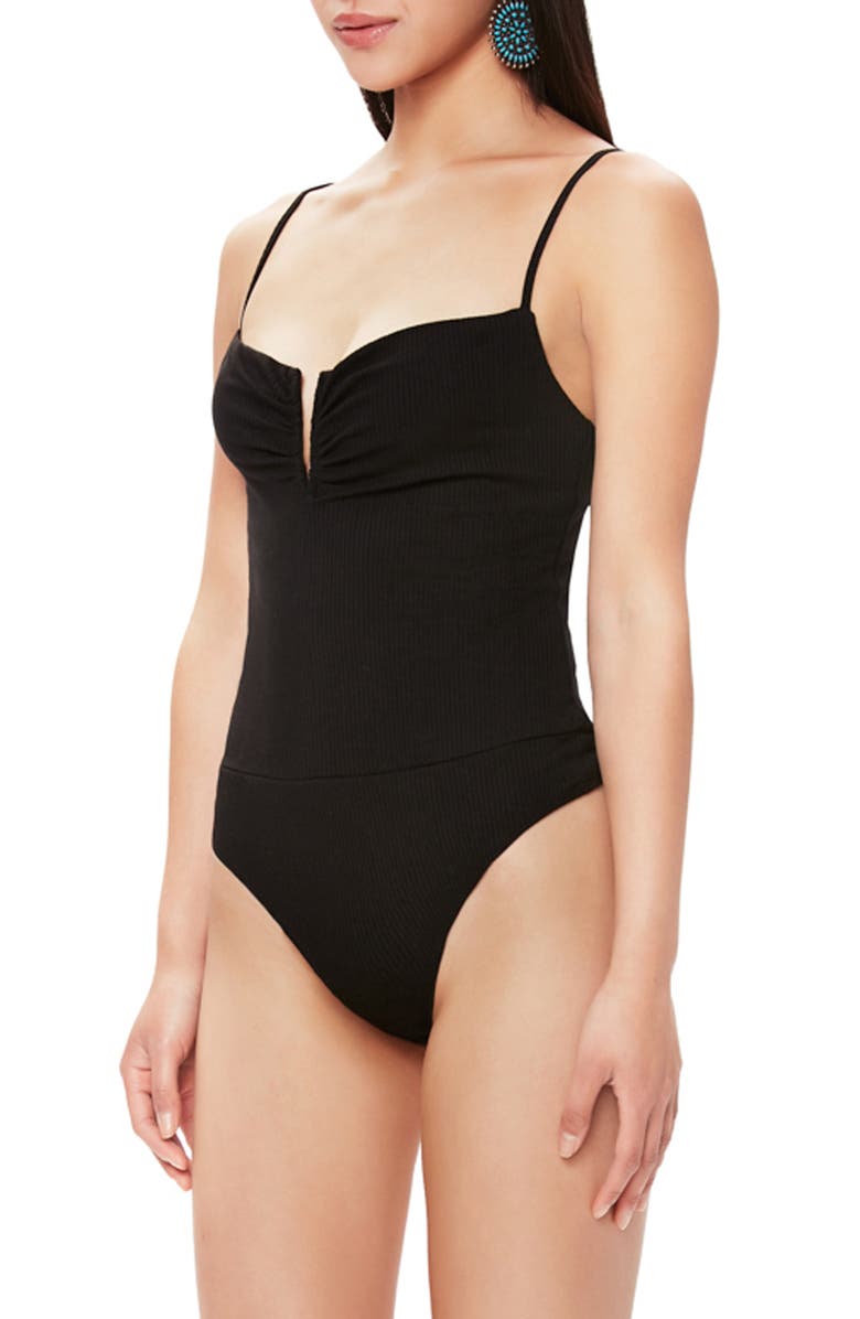 AFRM Tizy Thong Bodysuit, Alternate, color, 