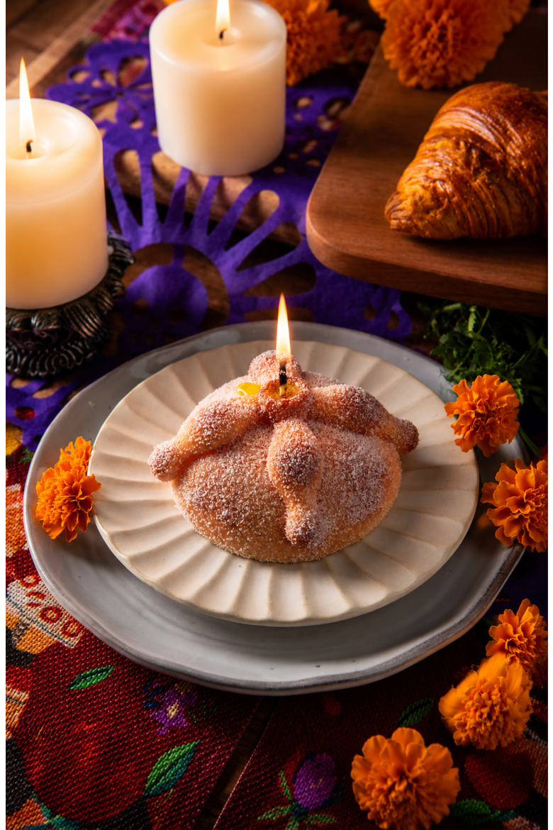 Pan de Muerto Candle, Alternate, color, None