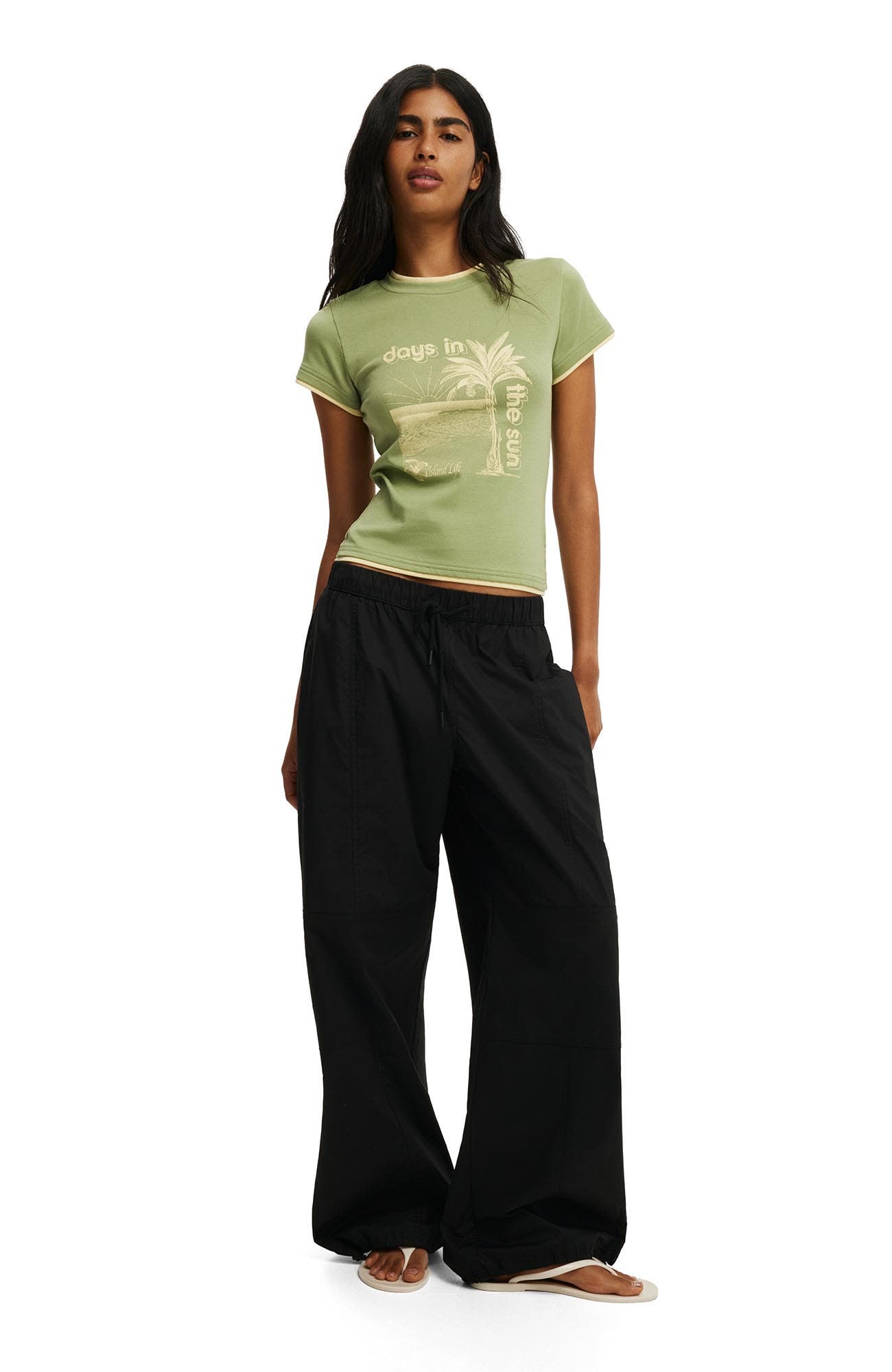 Women's The Double Layer Tiny Graphic Tee - image 4