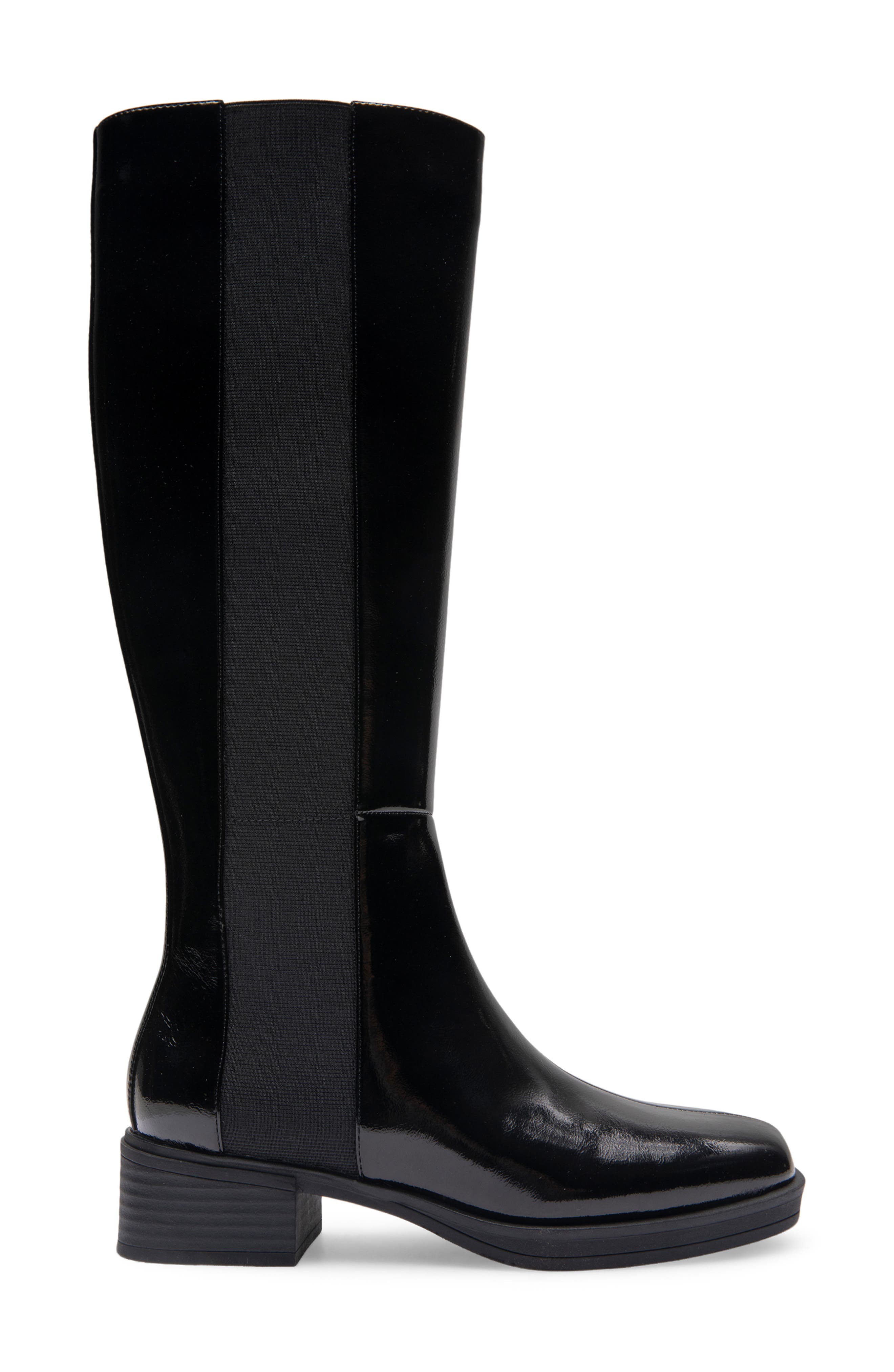 Aerosoles Daria Knee High Boot, Alternate, color, Black Patent Crinkled Faux