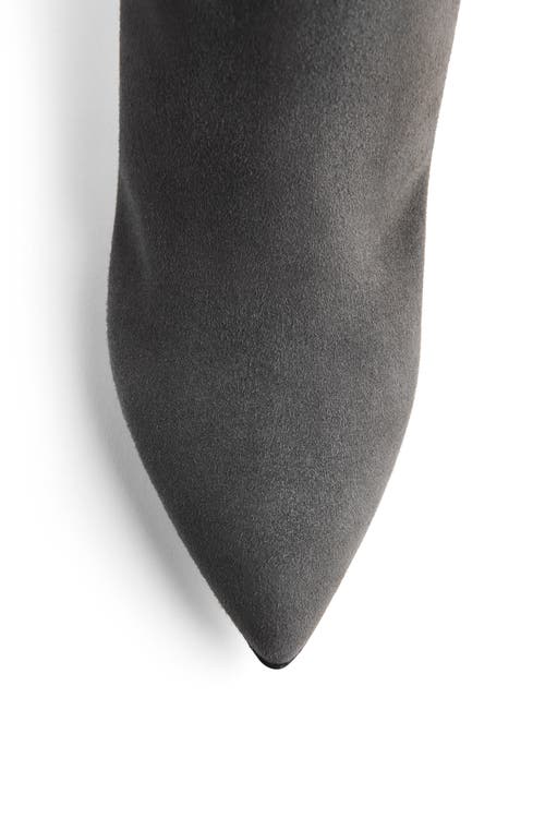 Neil J. Rodgers Eva Slouch Boot In Grey Suede