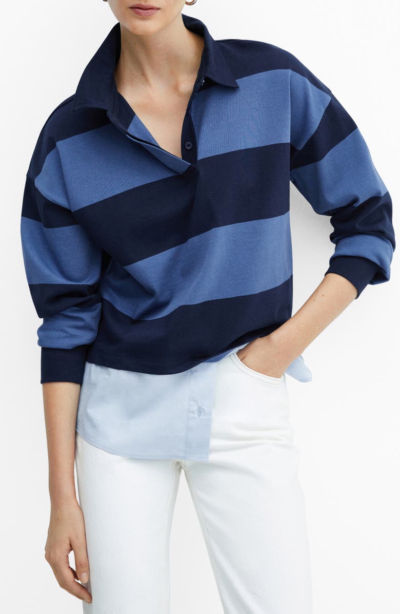 MANGO Stripe Polo, Main, color,