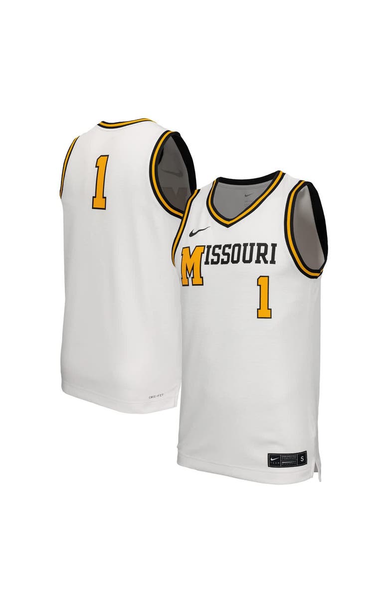 Nike Men's Nike White Missouri Tigers Retro Replica Basketball Jersey, Main, color, White