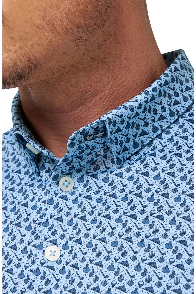Versa Trim Fit Performance Golf Polo, Alternate, color, CLOUD BLUE SCENIC DRIVE