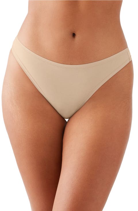 Understated Stretch Cotton Thong