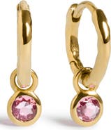 Monica Vinader Birthstone Huggie Hoop Earrings