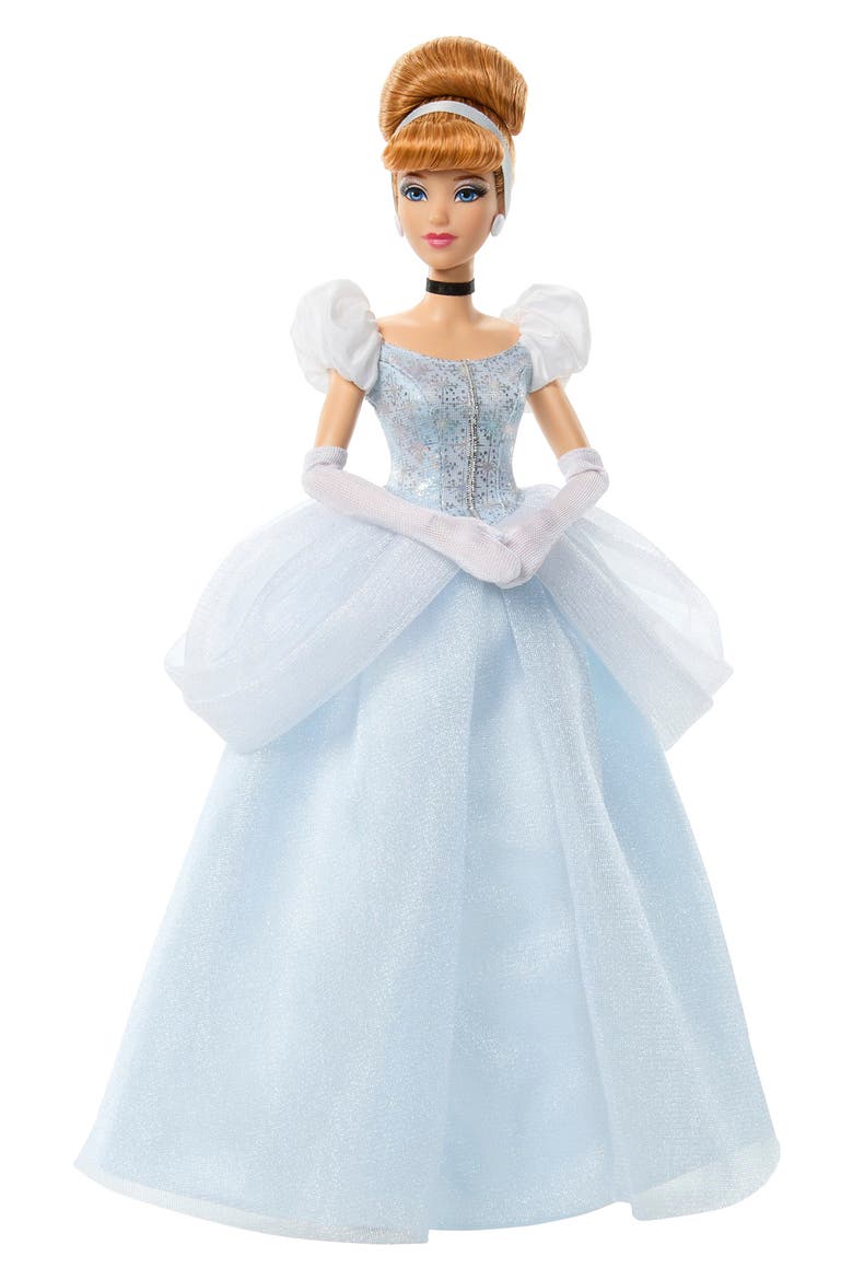 Sparkling Princess Series Cinderella Fashion Doll with Removable Dress & Accessories, Alternate, color, CINDERELLA