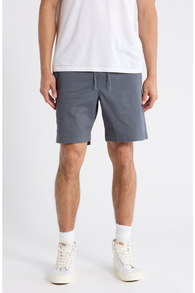 Road Trip Stretch Cotton Shorts, Main, color, DARK SLATE