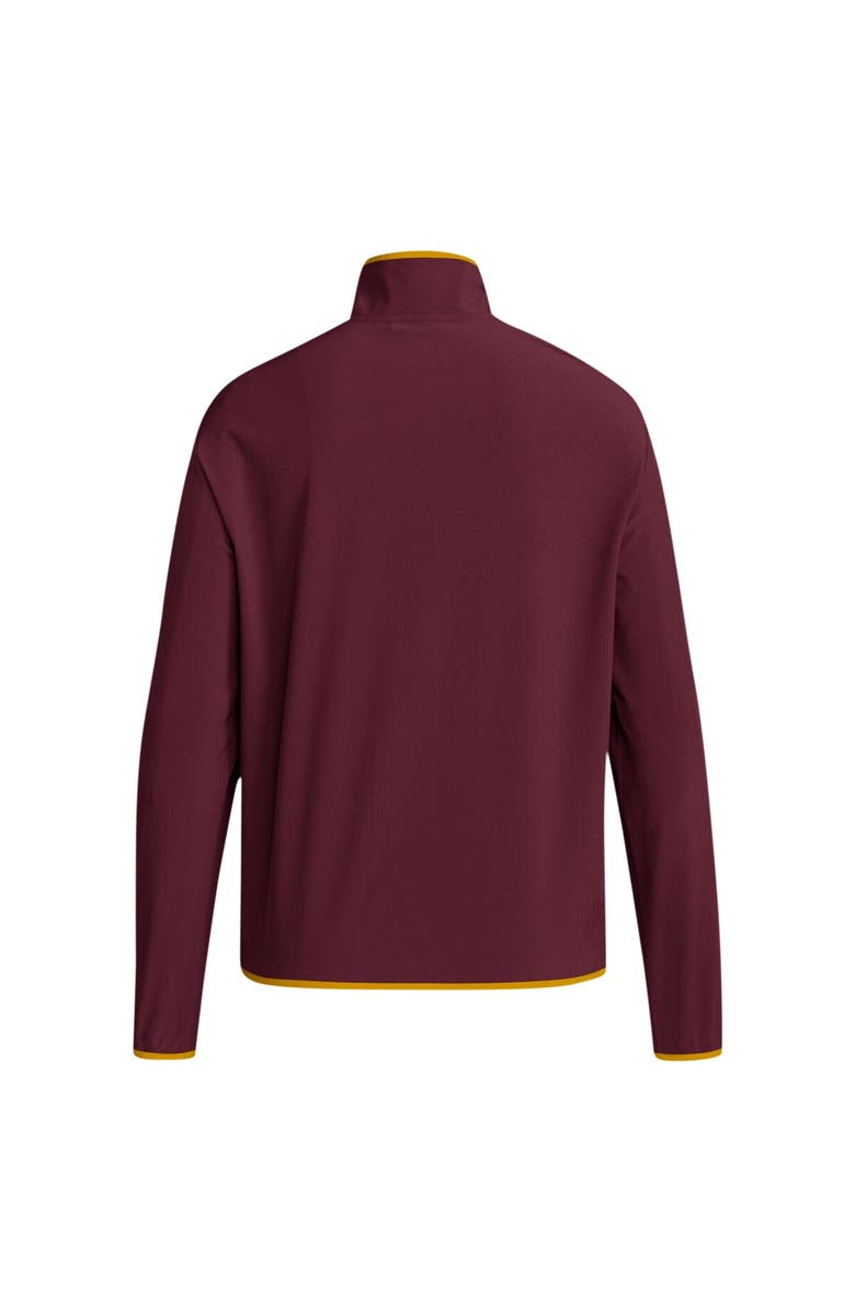 adidas Men's adidas Maroon Arizona State Sun Devils 2024 Coaches Sideline Half-Zip Jacket, Alternate, color, 