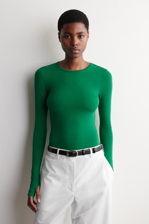 Cotton Long-Sleeved Top