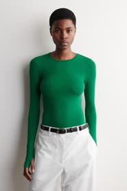 COS Cotton Long-Sleeved Top