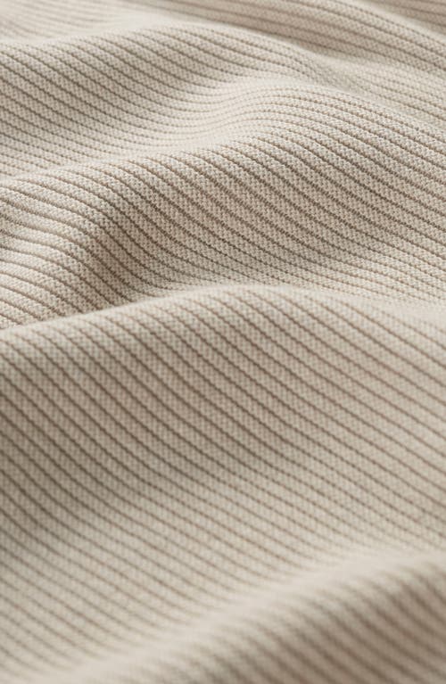Seasalt Cornwall Makers Rib Organic Cotton Sweater In Knit Melange Limestone