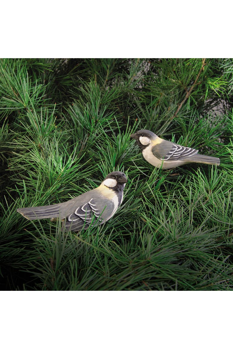 Chickadee Clip Ornament A/2, Alternate, color, Gray