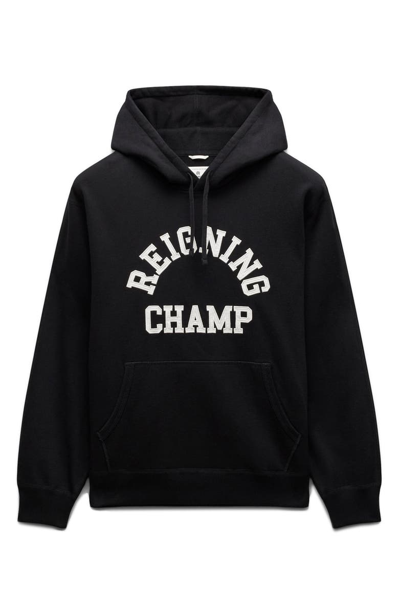 Reigning Champ Midweight Terry Arch Logo Hoodie, Alternate, color, 