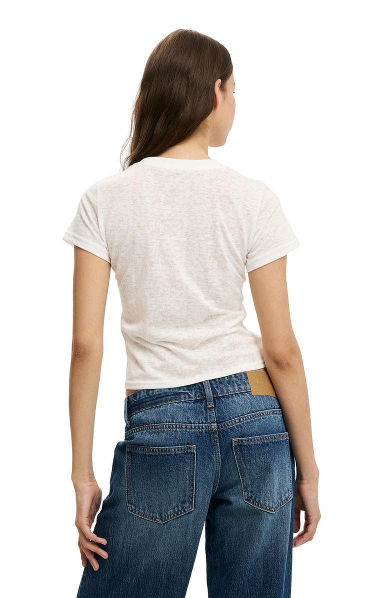 Cotton On Women's The Tiny Graphic Tee, Alternate, color, Harbor Grove  Vintage White