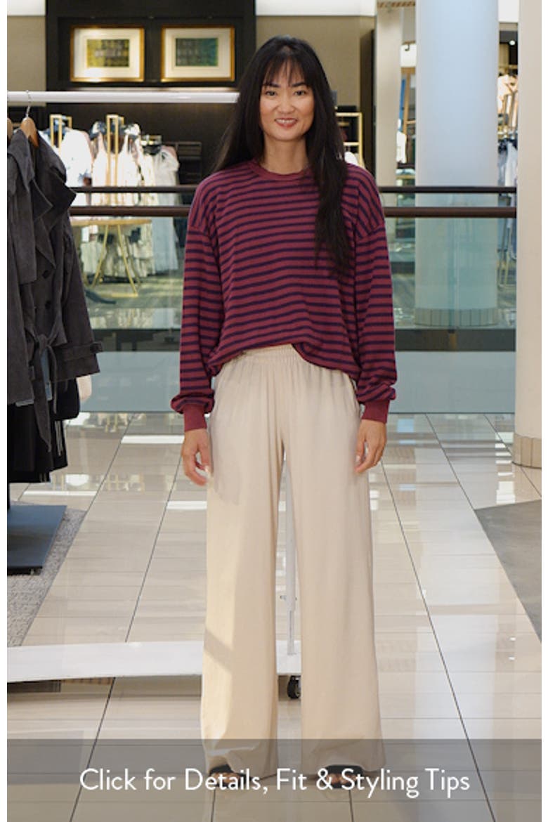 Stripe Terry Oversized Sweatshirt video