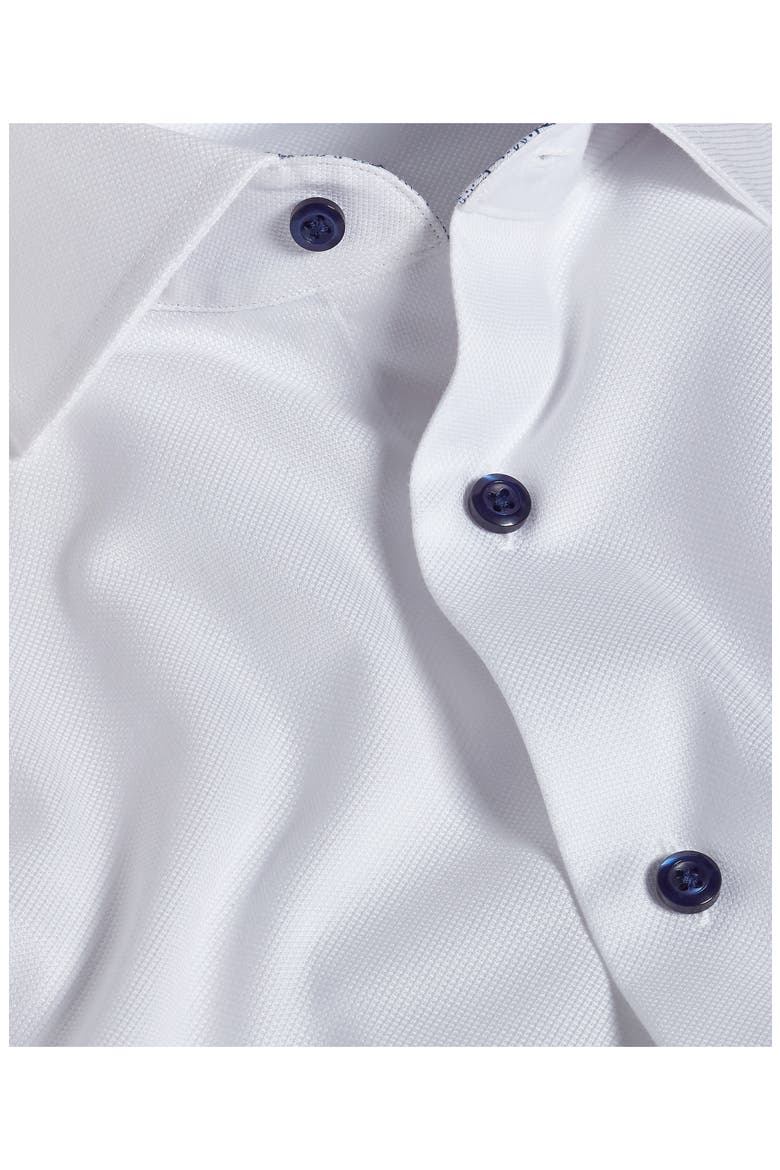 Trim Fit Royal Oxford Solid Cotton Dress Shirt, Alternate, color, WHITE