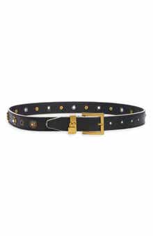 Charm Stud Leather Belt
