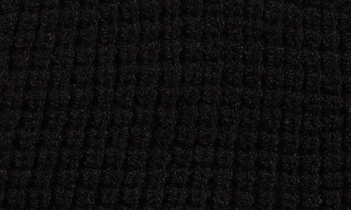 Nordstrom Rack Waffle Knit Beanie In Black