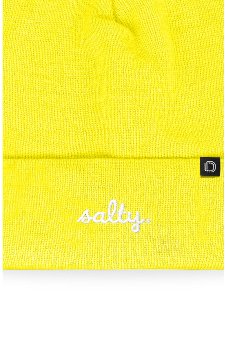 Salty Beanie Cap, Alternate, color, Neon Yellow