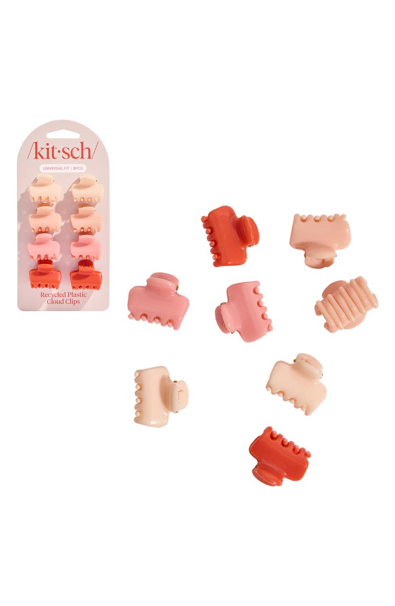 Kitsch 8-Pack Cloud Mini Claw Clips, Alternate, color, Assorted Cherry Blossom