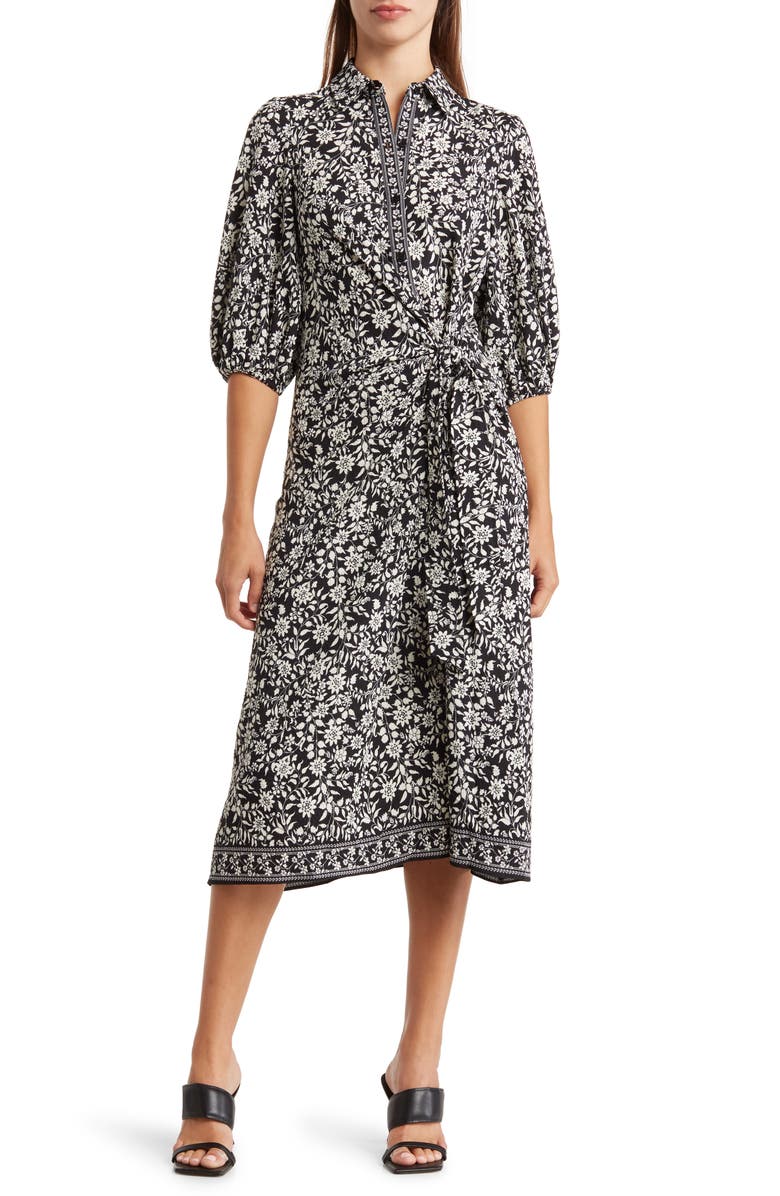 MAX STUDIO Puff Sleeve Shirtdress, Main, color,