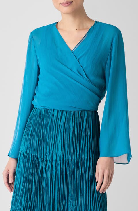 Tie Front Silk Jacket