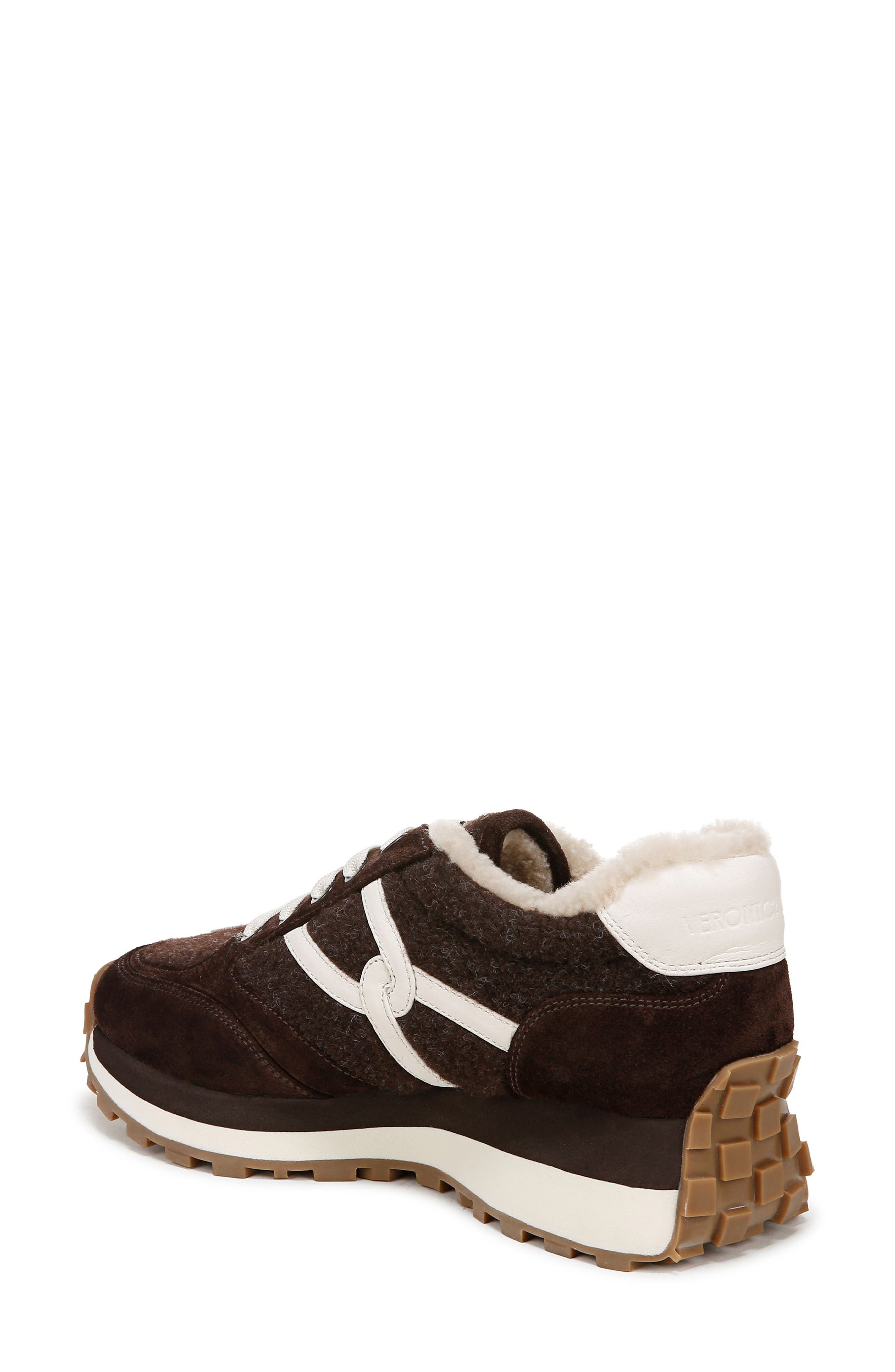 Valentina Genuine Shearling Lined Slip-On Sneaker, Alternate, color, ESPRESSO